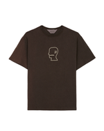 Heavyweight 3D Embroidery Logohead T-shirt - Brown 1