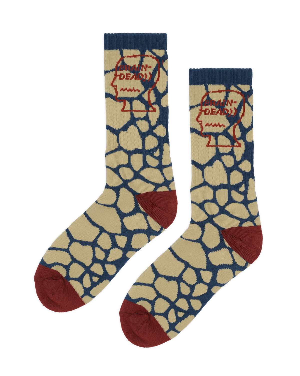 Logohead Crew Socks - Slate Giraffe 1