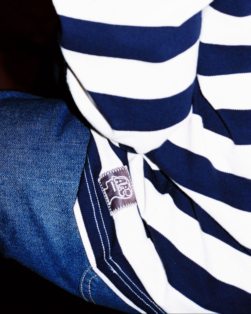Brain Dead x A.P.C. Striped Pique Polo - Navy 6