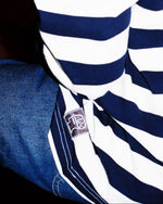 Brain Dead x A.P.C. Striped Pique Polo - Navy 6