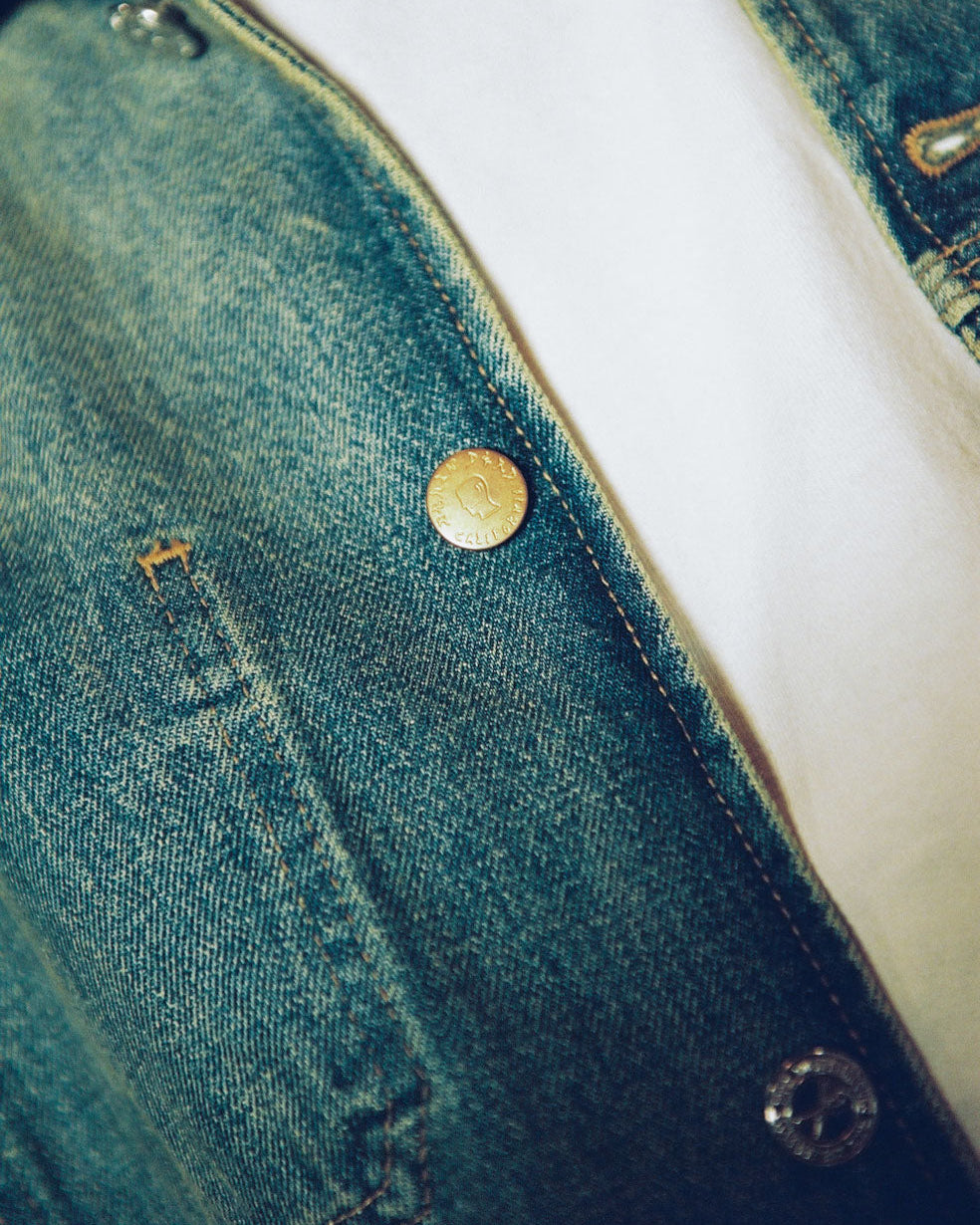 Brain Dead x A.P.C. Selvedge Chore Jacket - Washed Indigo
 6