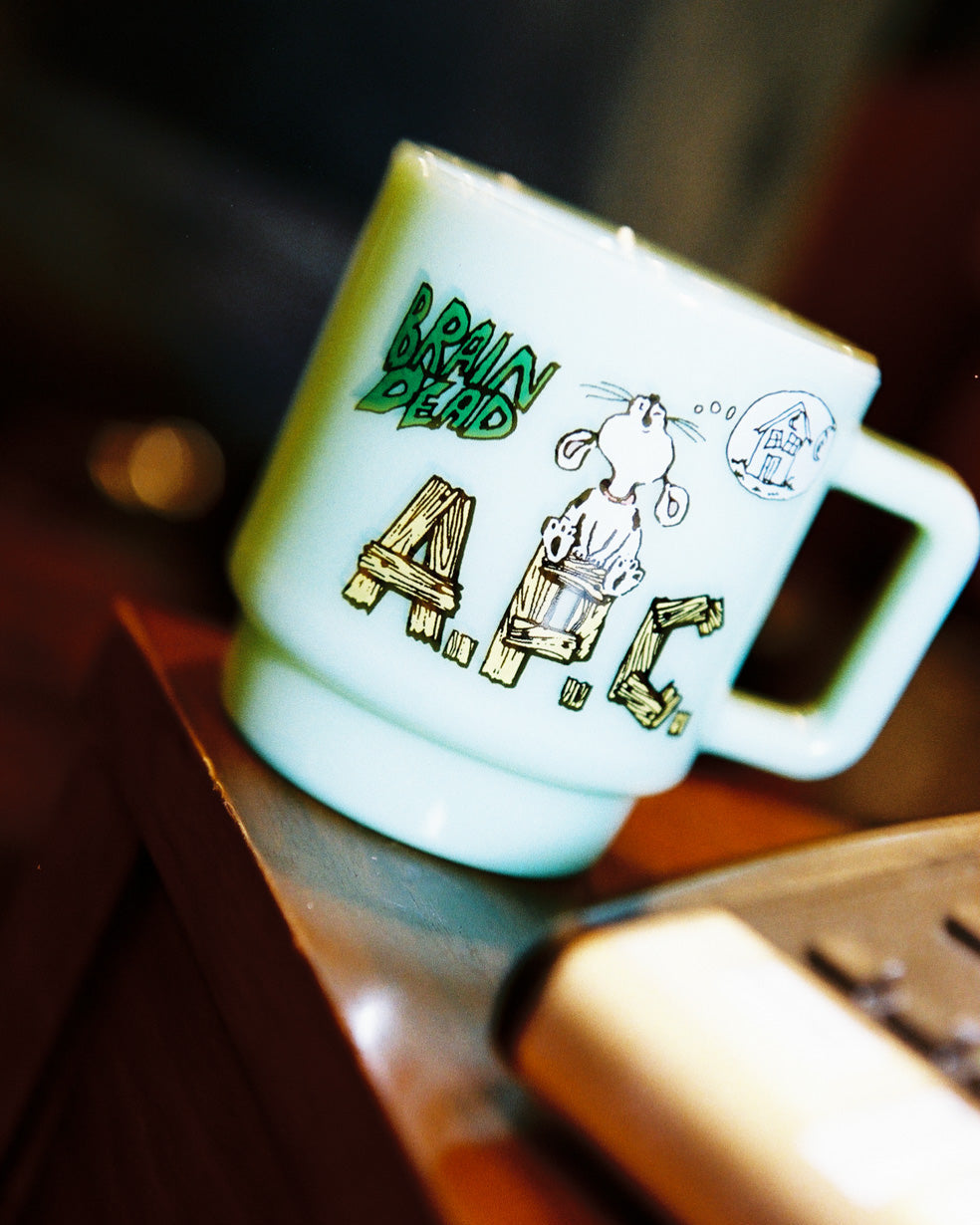 Brain Dead x A.P.C. Milk Glass Mug - Jade 2