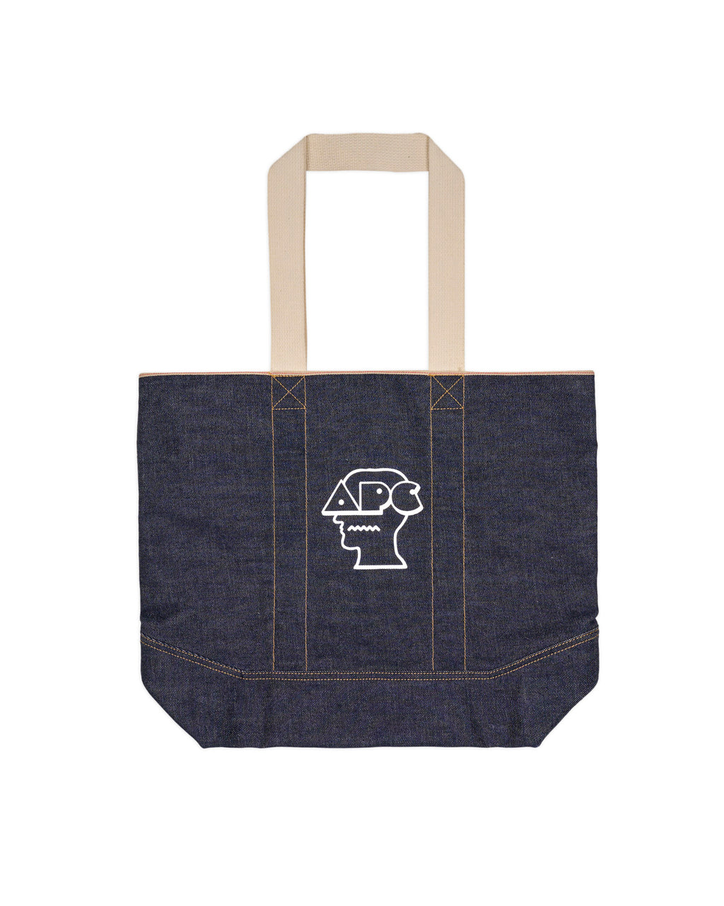 Brain Dead x A.P.C. Printed Selvedge Denim Tote Bag - Indigo