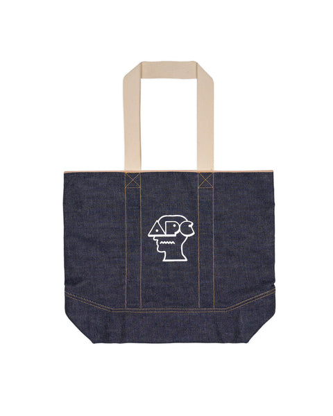 Brain Dead x A.P.C. Printed Selvedge Denim Tote Bag - Indigo