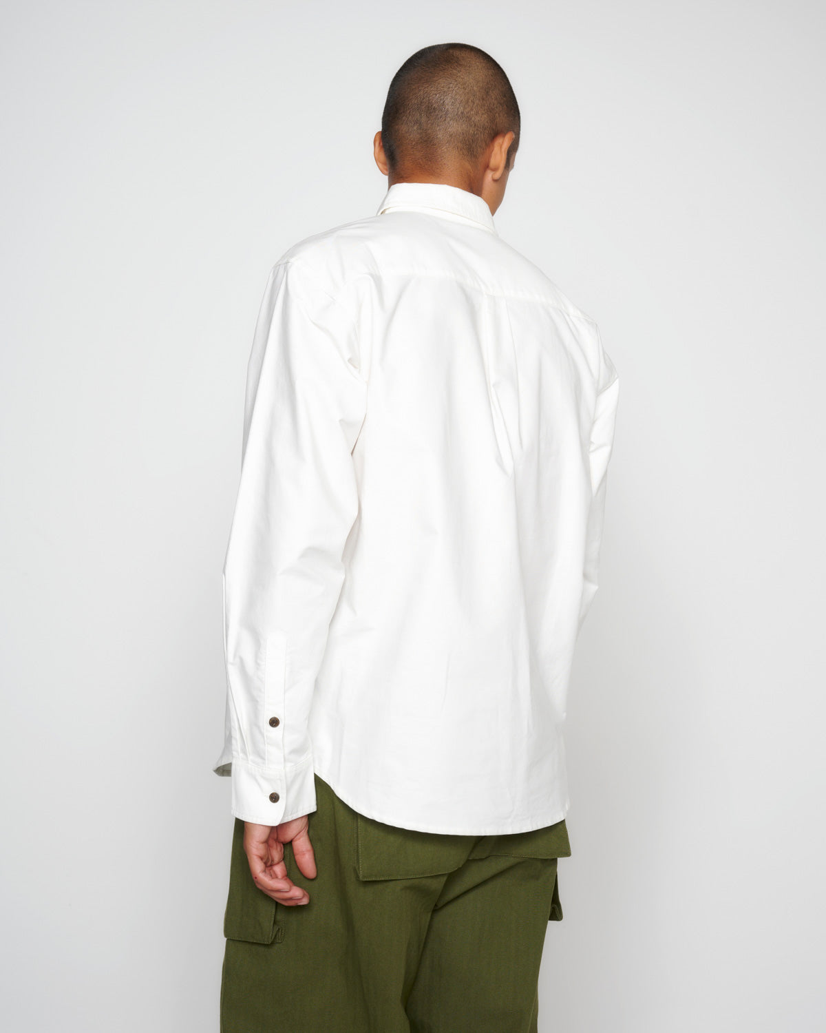 Alfie Cotton Oxford Shirt - White 6