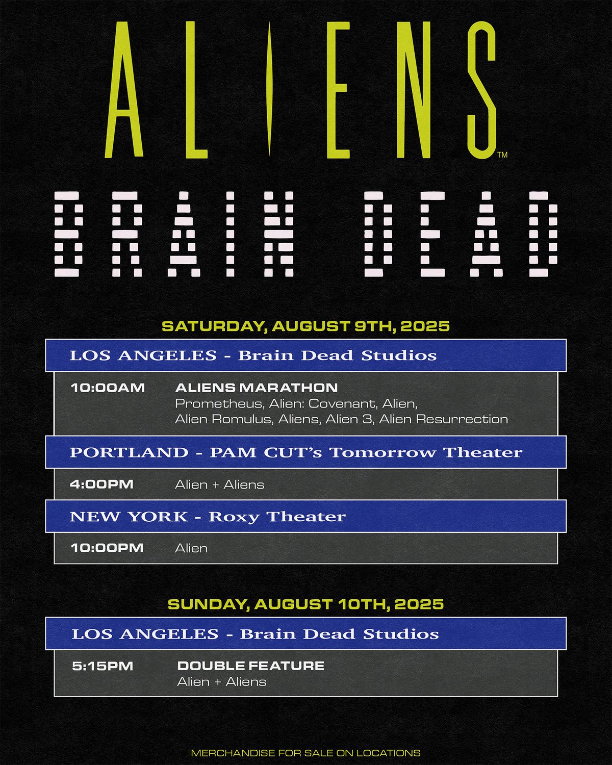 Brain Dead x Aliens