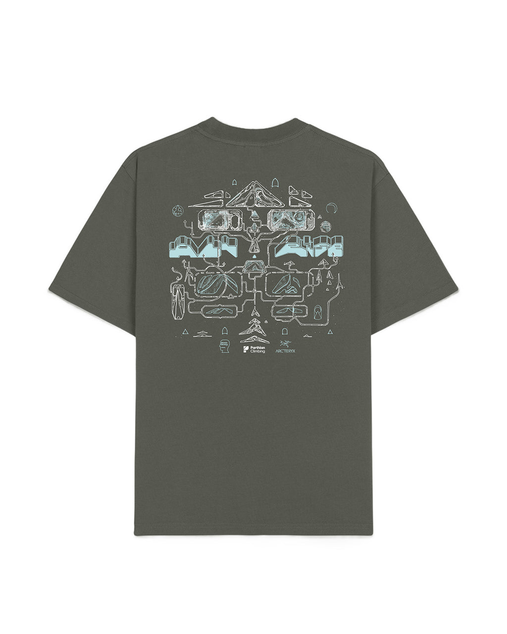 Brain Dead x Arc'teryx All Rise London T-shirt - Forest Green 2