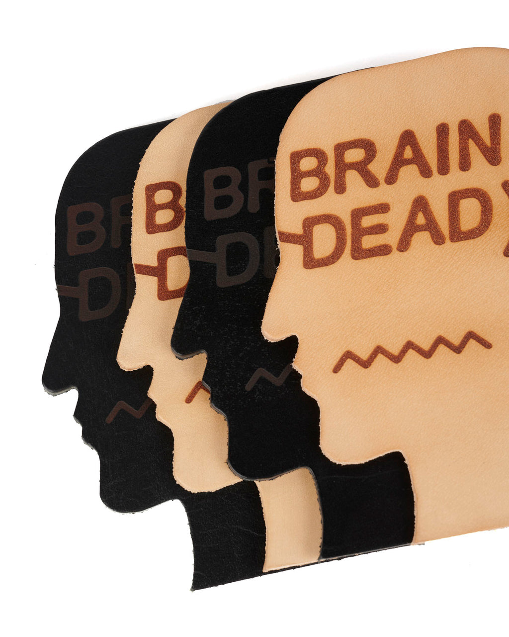 Brain Dead x Alterior Leather Coaster Pack - Multi 4