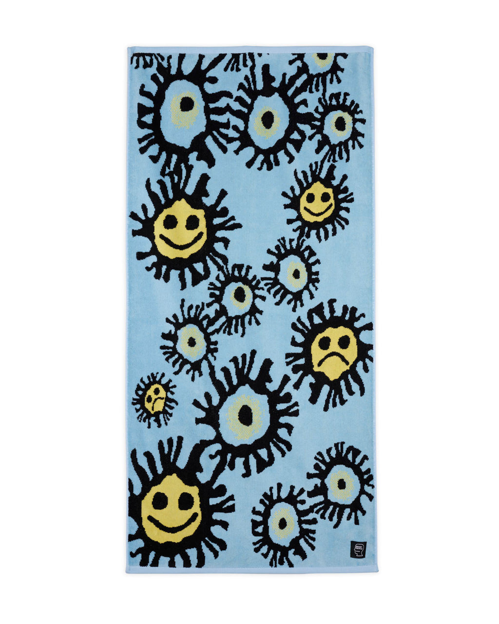 Amoeba Bath Towel - Light Blue