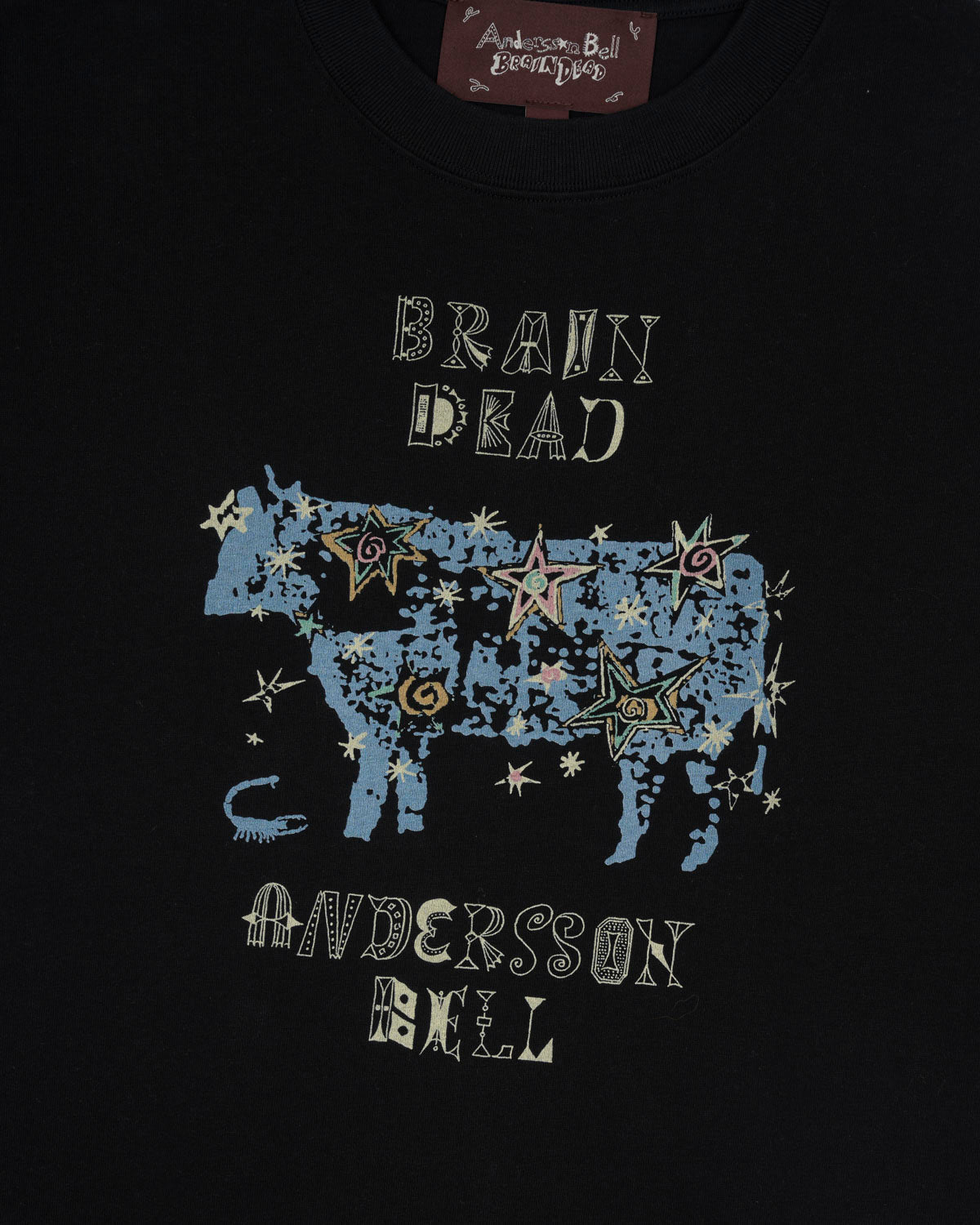 Brain Dead x Andersson Bell Cow T-shirt - Black 3