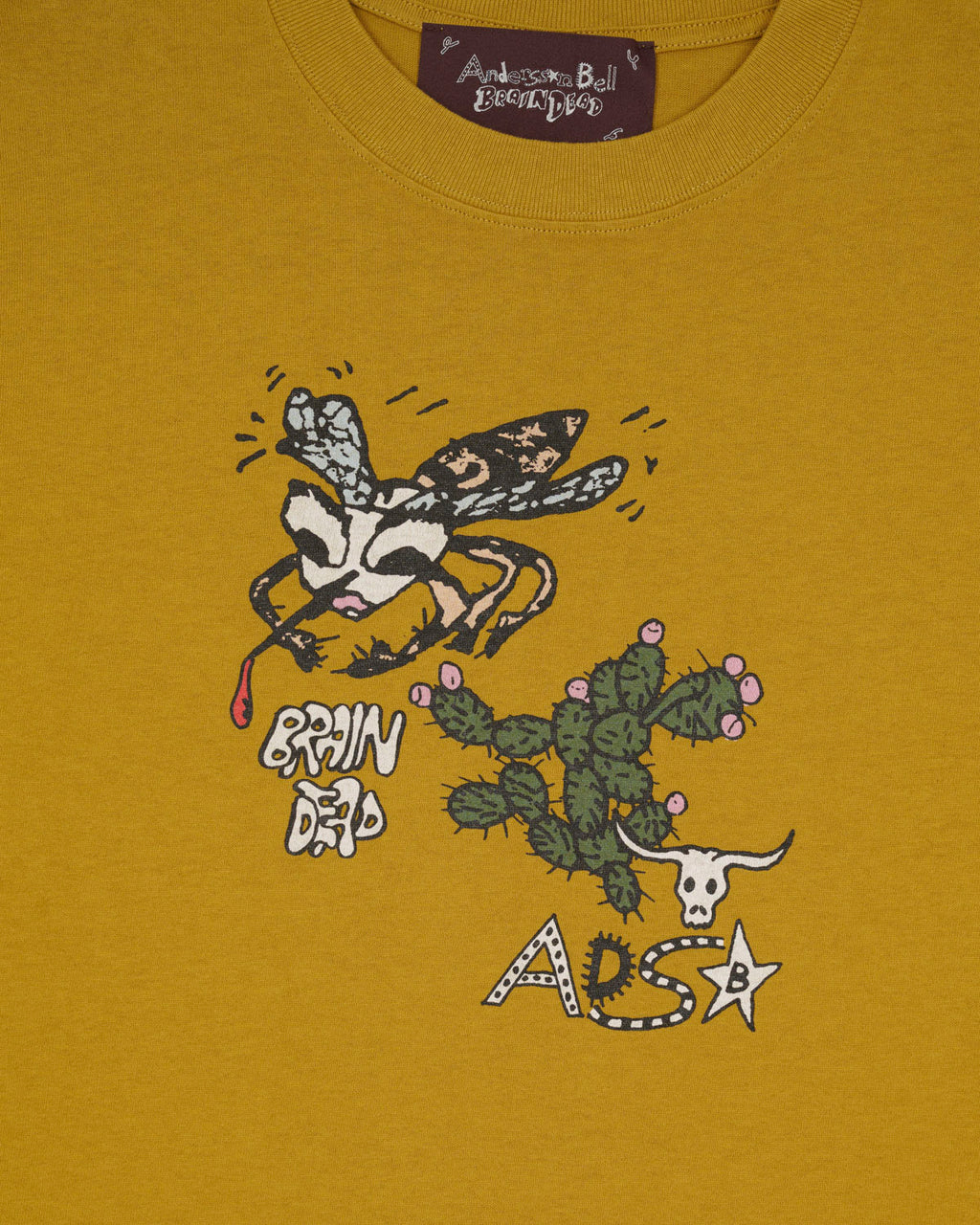 Brain Dead x Andersson Bell Mosquito T-shirt - Amber 3