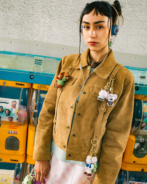 Brain Dead x Coach Suede Strap Jacket - Tan 2