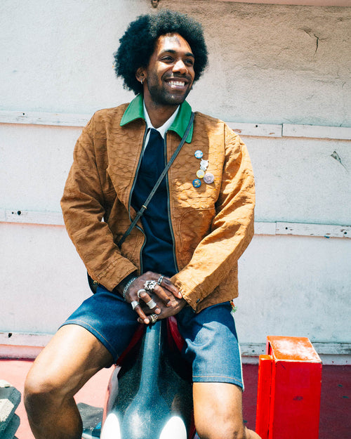 Brain Dead x Coach Zip Front Blouson - Brown 2