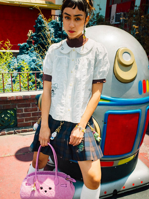 Brain Dead x Coach Embroidered Button Down Blouse - White 2