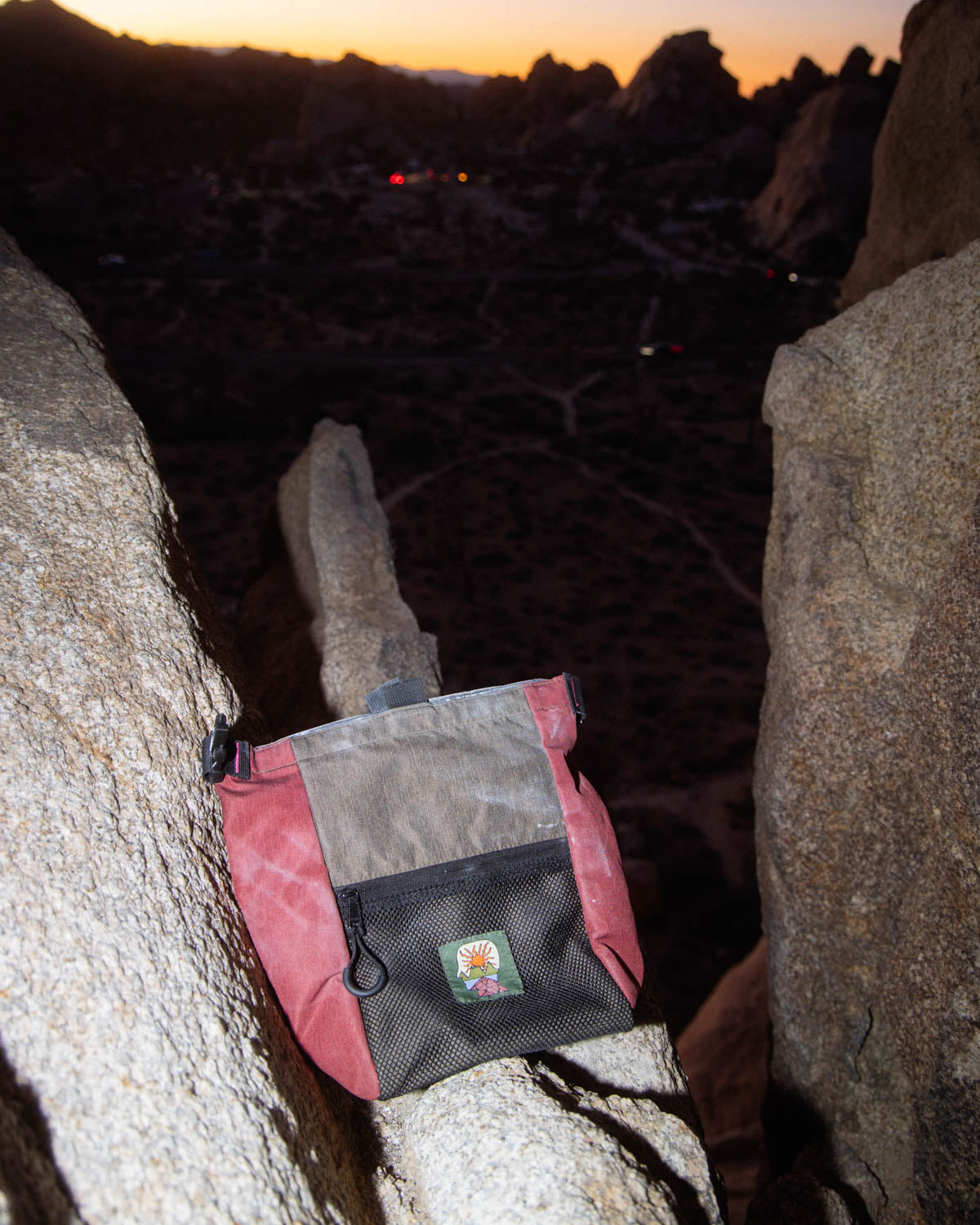 Large Brain Dead Equipment Chalk Bag - Brown Multi 3