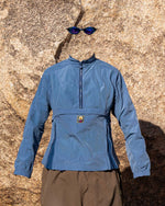 Brain Dead Equipment Tempo Zip Pullover - Slate Blue 2