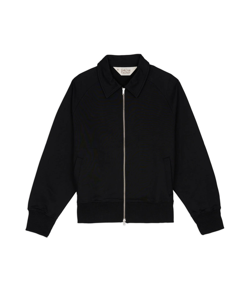 Collegiate Mercerized Track Jacket - Black
