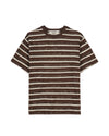 Casey Striped T-shirt - Coffee