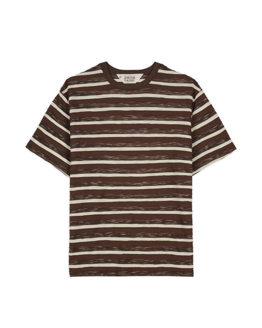 Casey Striped T-shirt - Coffee