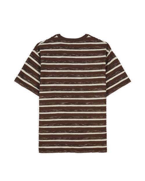 Casey Striped T-shirt - Coffee 2
