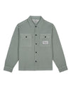 Waffle Button Front Shirt - Silver Pine