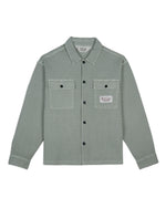 Waffle Button Front Shirt - Silver Pine 1