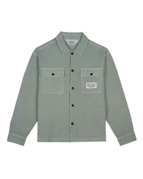 Waffle Button Front Shirt - Silver Pine – Brain Dead