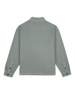 Waffle Button Front Shirt - Silver Pine 3