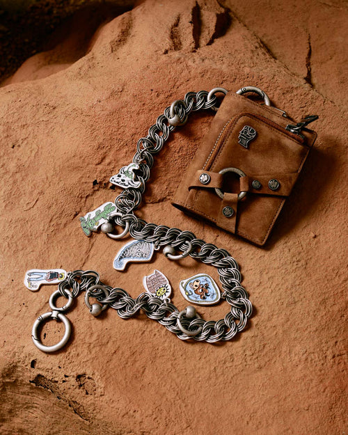 Brain Dead x Andersson Bell Keychain Wallet - Camel 2
