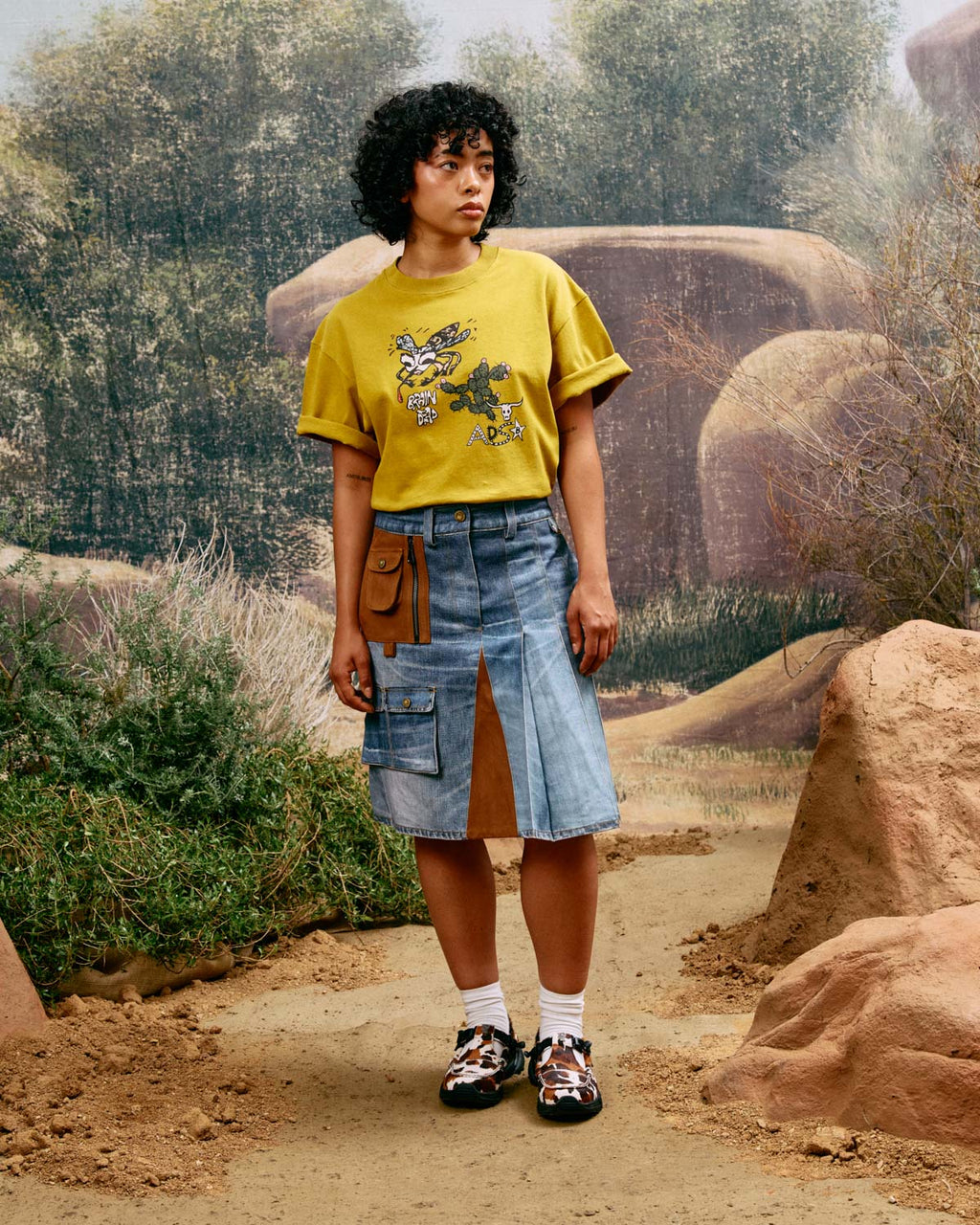 Brain Dead x Andersson Bell Mosquito T-shirt - Amber 2