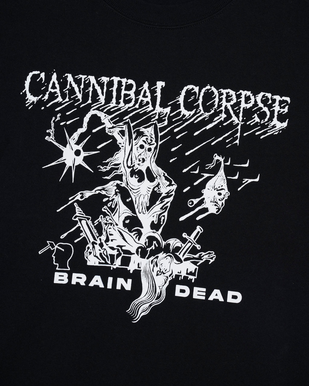 Brain Dead x Cannibal Corpse Mutilation Long Sleeve - Black