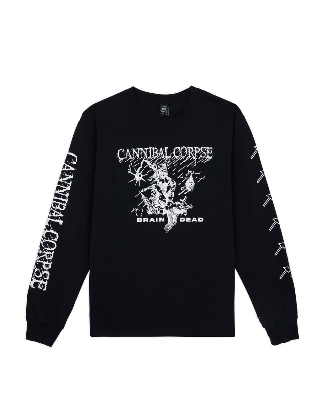 Brain Dead x Cannibal Corpse Mutilation Long Sleeve - Black