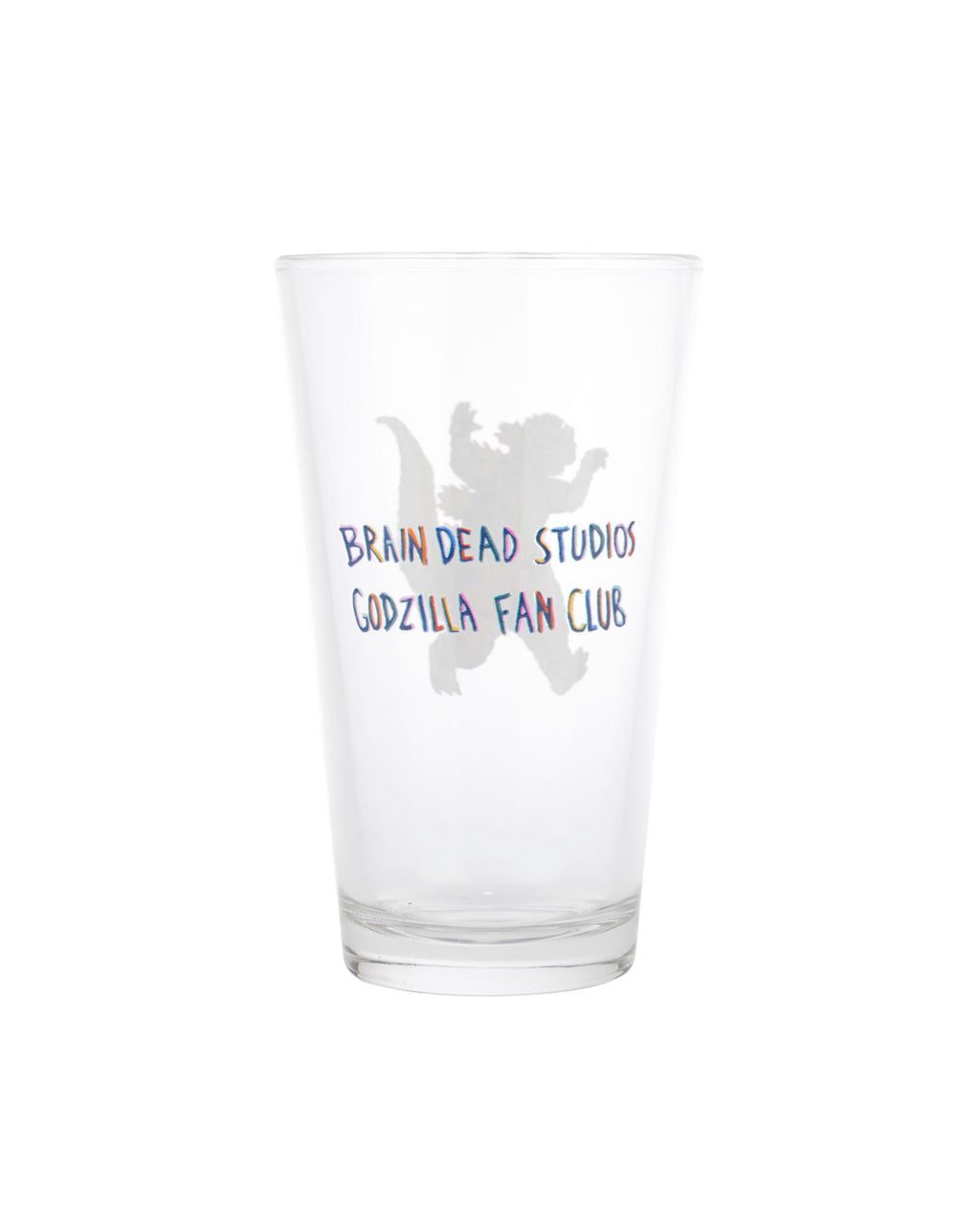 Brain Dead x Godzilla Fan Club Pint Glass - Clear 2