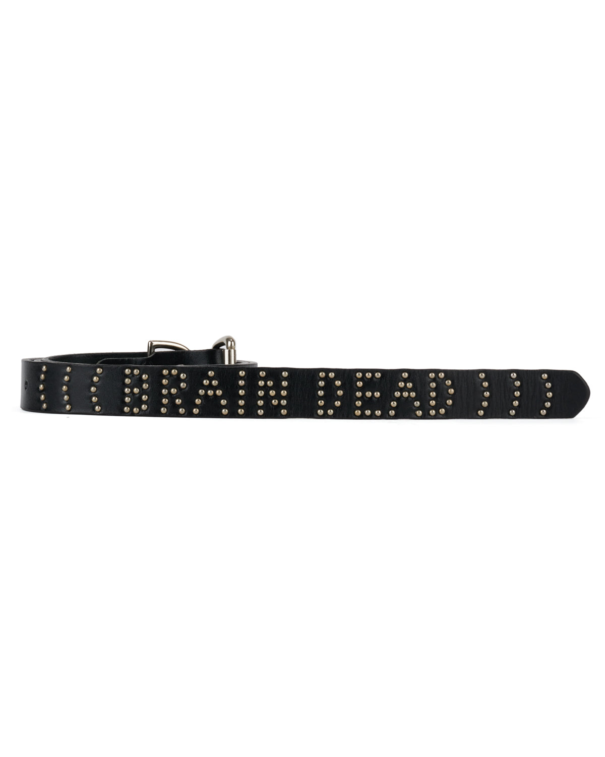 Brain Dead x Hollywood Trading Co Studded Skinny Belt - Black 1