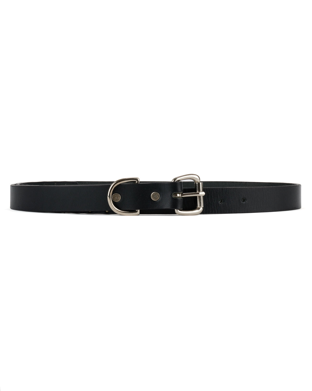 Brain Dead x Hollywood Trading Co Studded Skinny Belt - Black 3