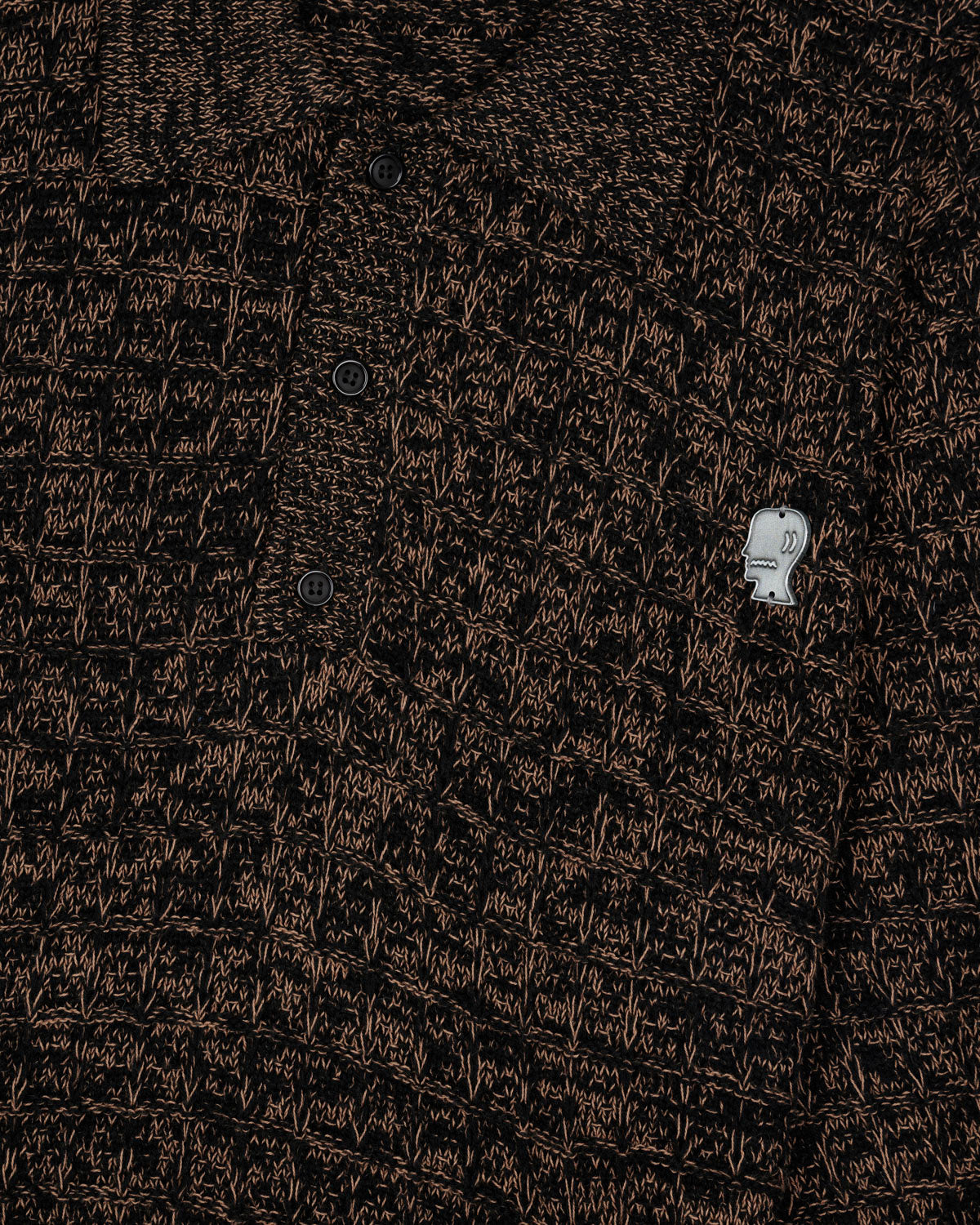 Waffle Pullover Sweater - Charcoal 3