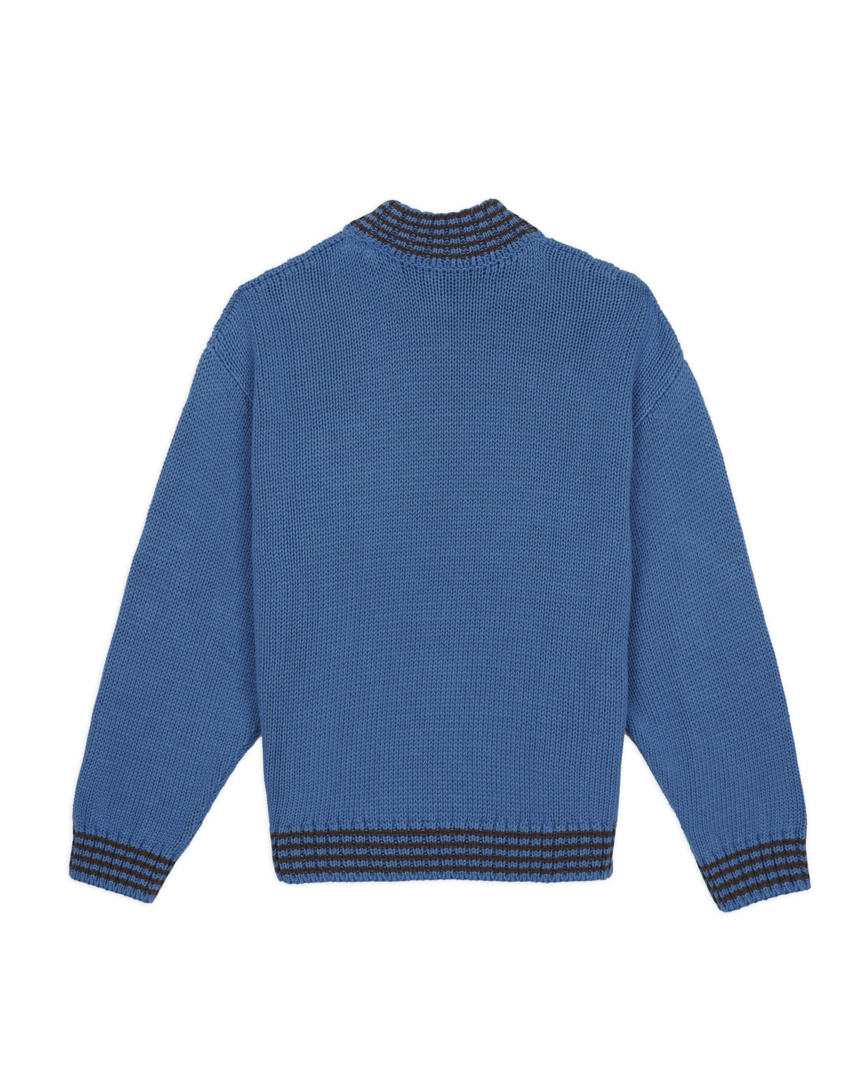 Turtle Neck Sweater - Blue – Brain Dead