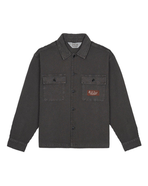 Waffle Button Front Shirt - Clay – Brain Dead