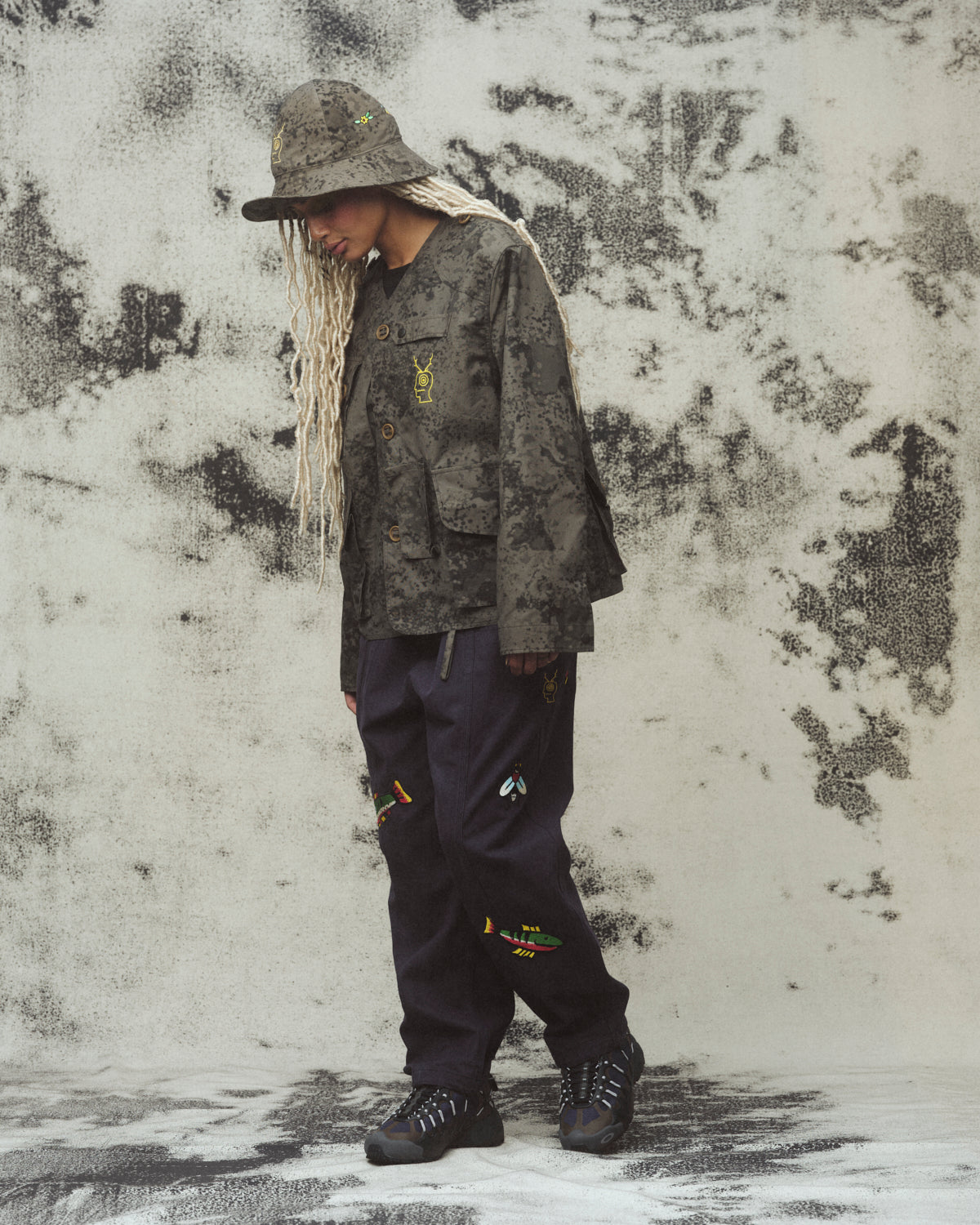 Brain Dead x South2 West8 Fishing Pant - Slate
