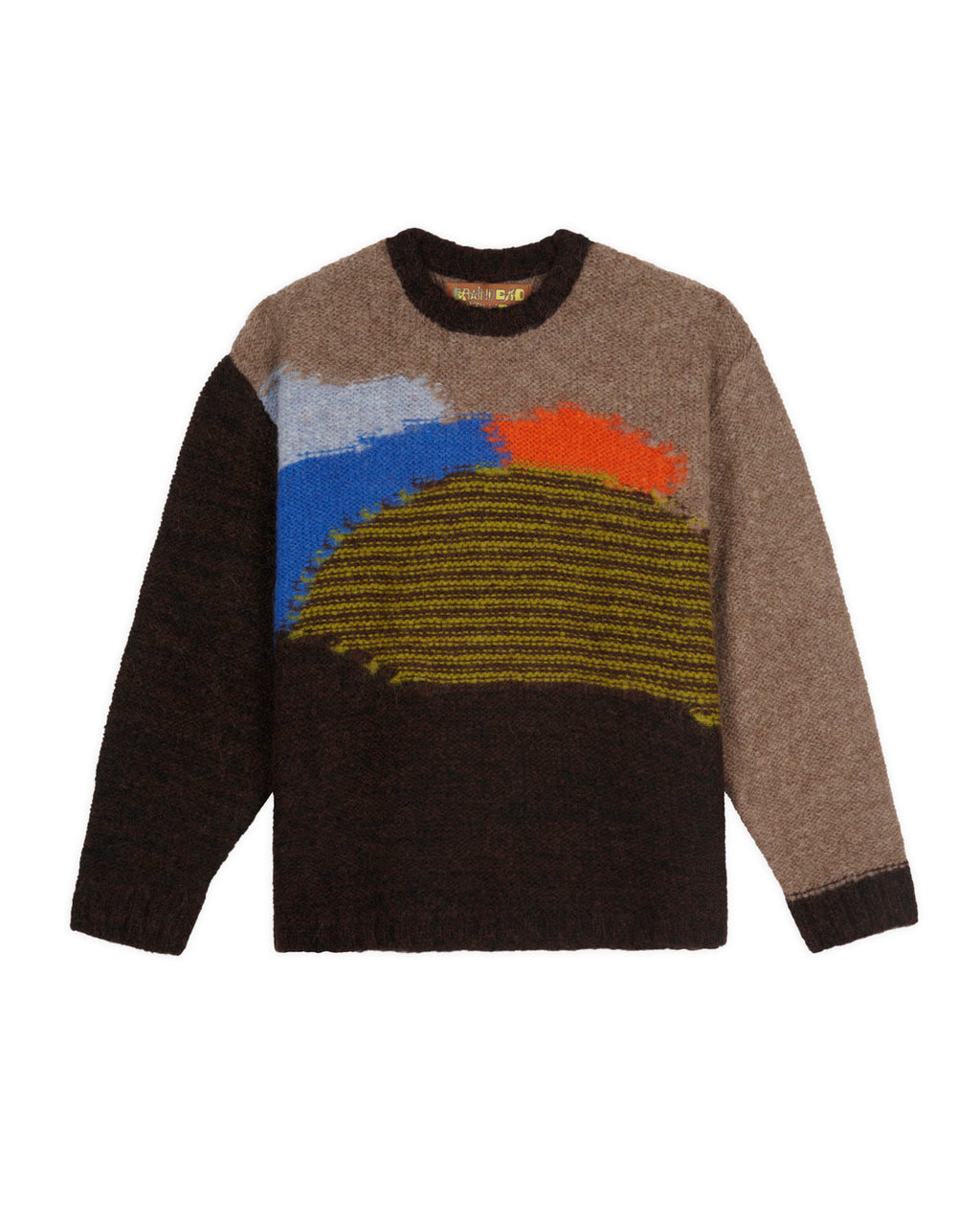 Boxy Knit Sweater - Brown – Brain Dead