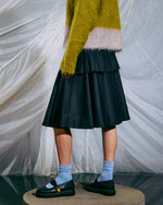 Pleated Skirt - Midnight Blue 6