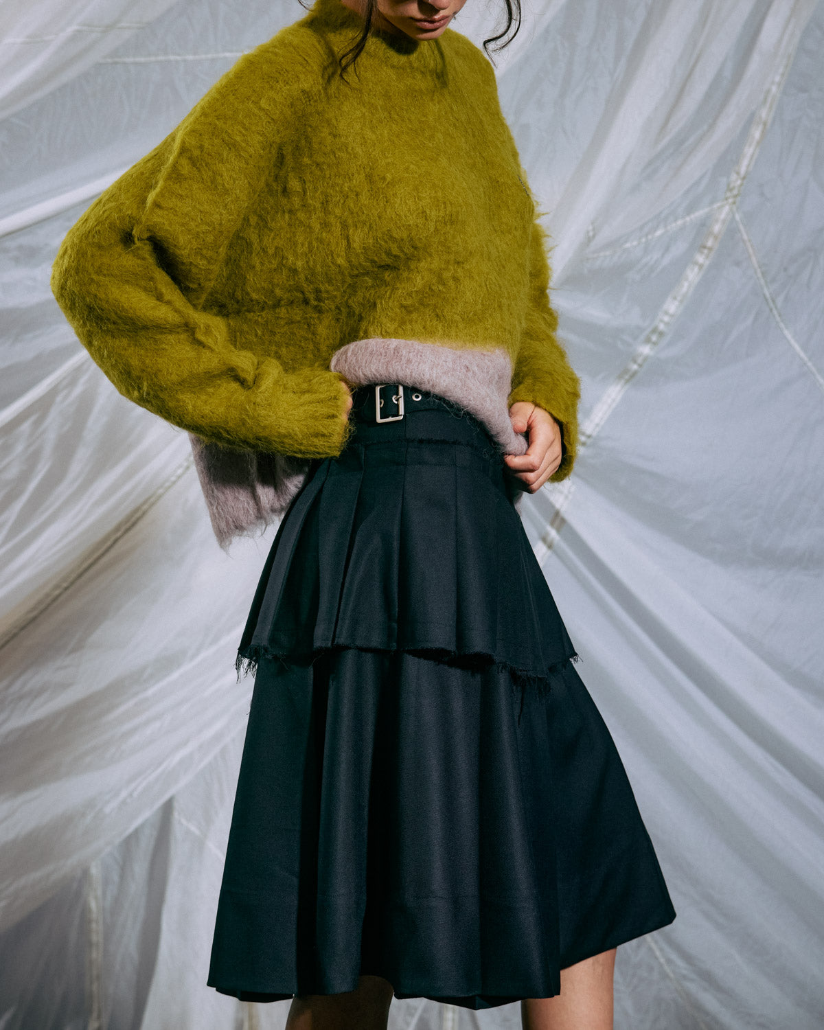 Pleated Skirt - Midnight Blue 4