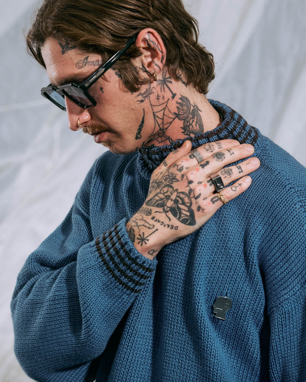 Turtle Neck Sweater - Blue 4