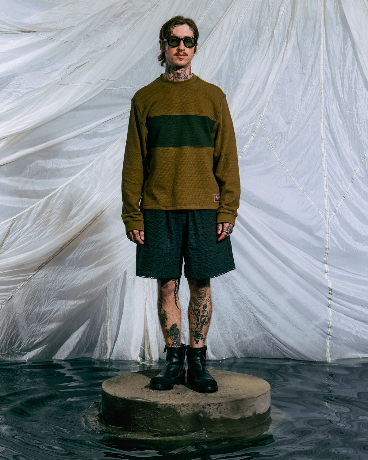 Thermal Long Sleeve Tee - Olive 8