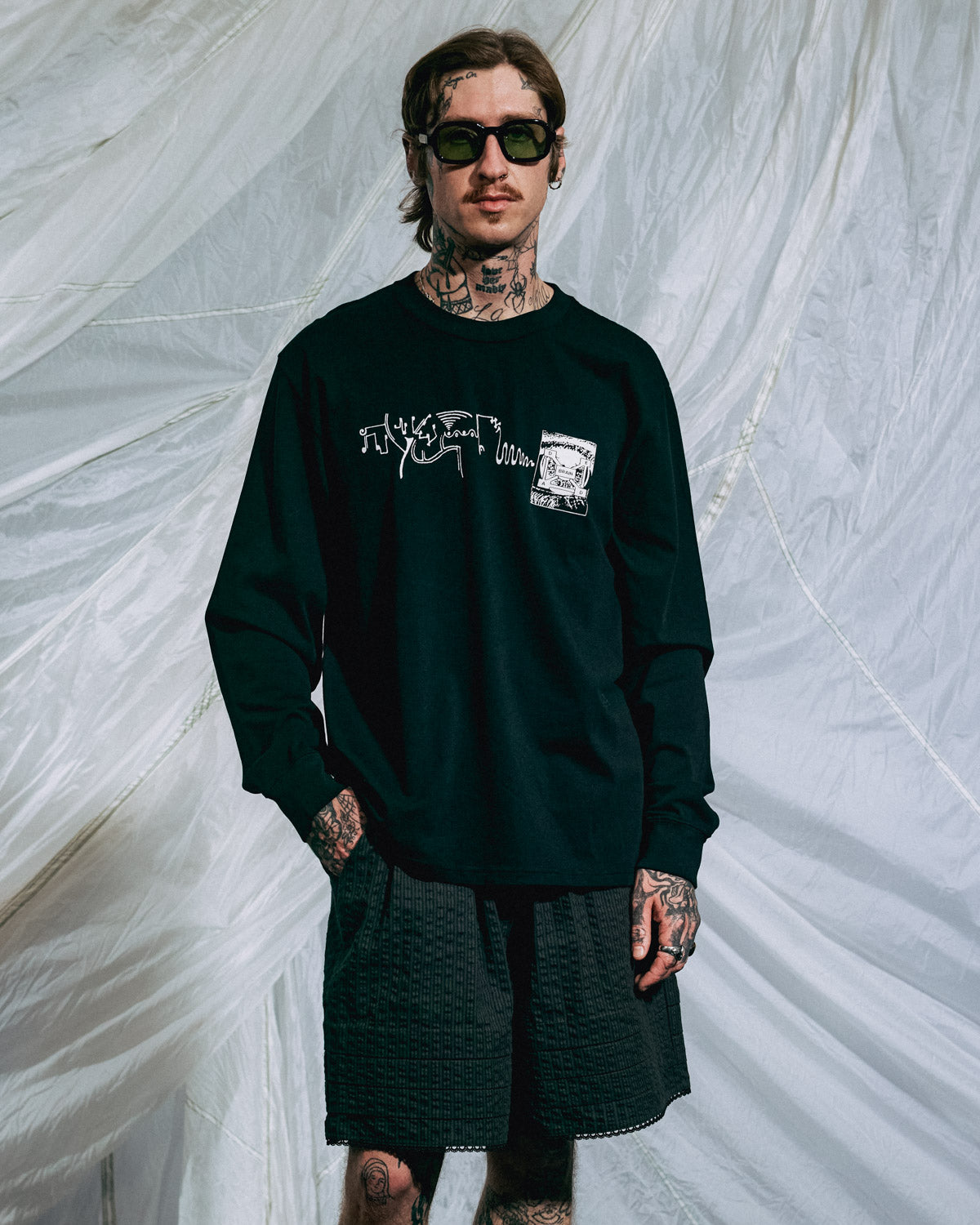 Multi Vision Long Sleeve Shirt - Black – Brain Dead