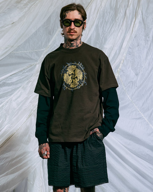 Yin Yang Run T-shirt - Brown 2