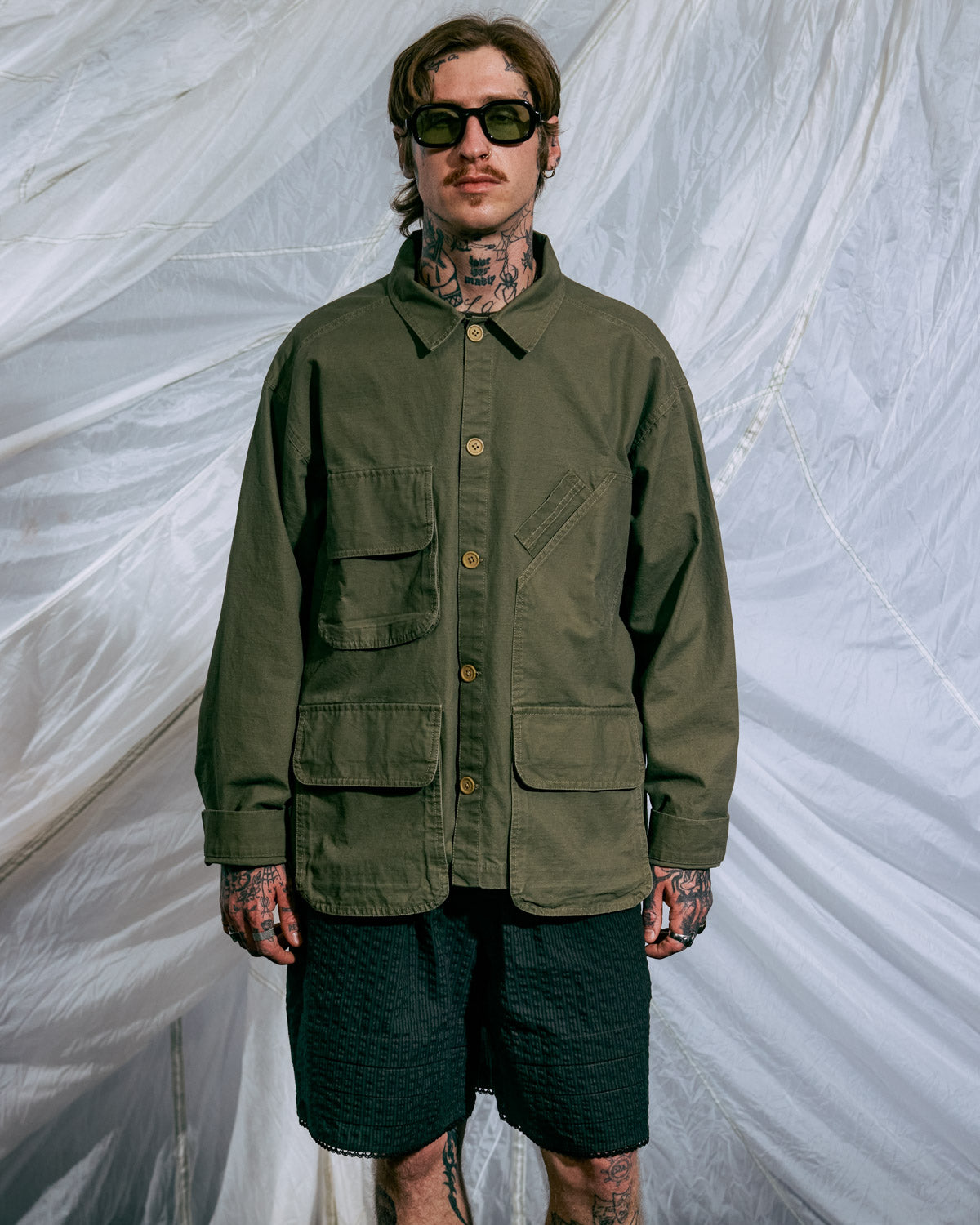 Military Shirt Jacket - Army – Brain Dead