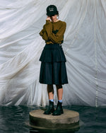 Pleated Skirt - Midnight Blue 2