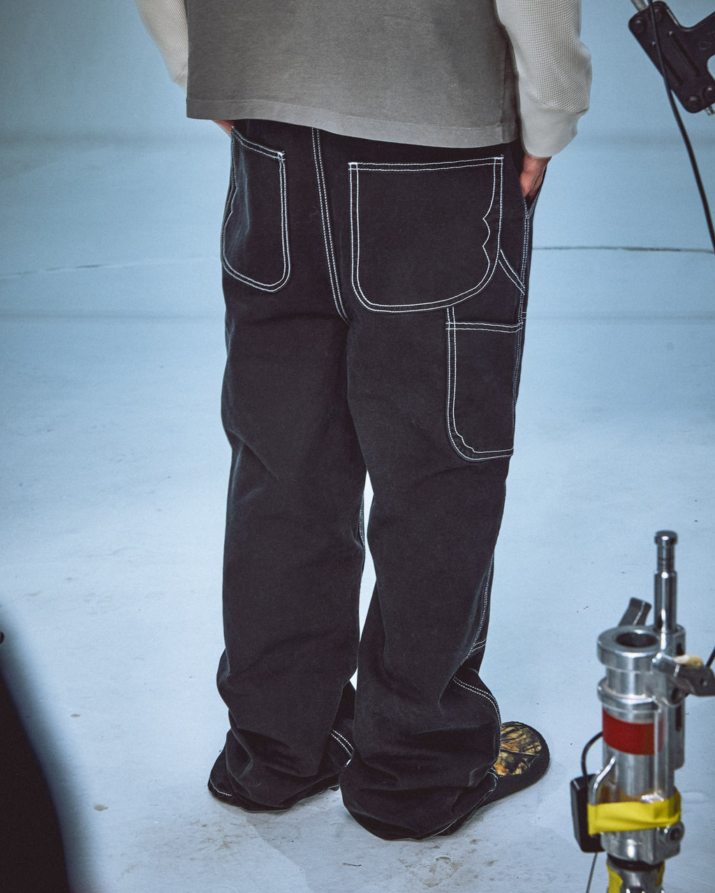 Type 02 Washed Canvas Pant - Black 4