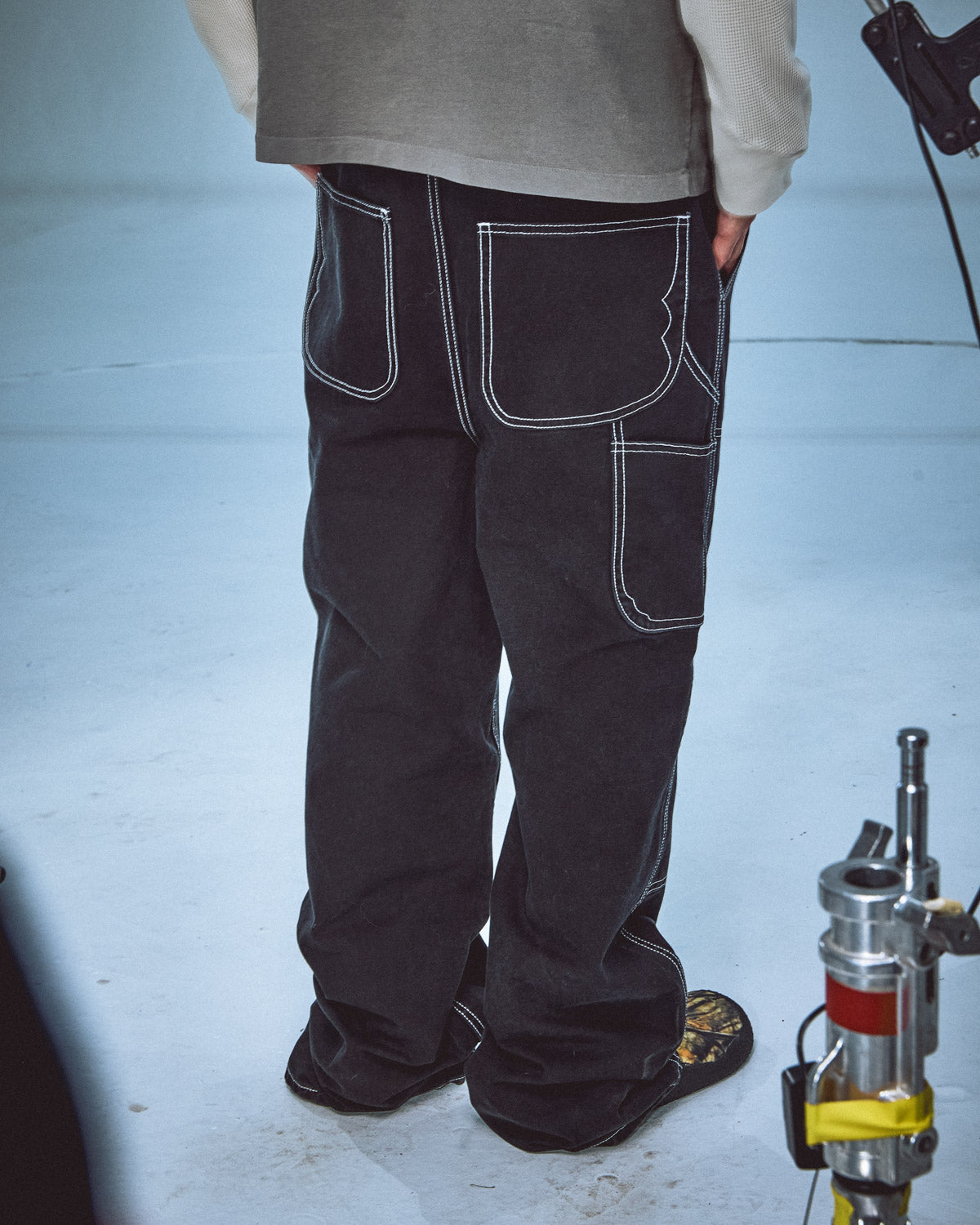 Type 02 Washed Canvas Pant - Black 4